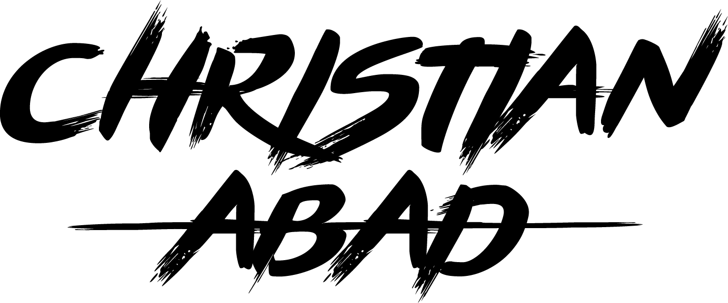 Logo Christian Abad (Blanco-Negro)